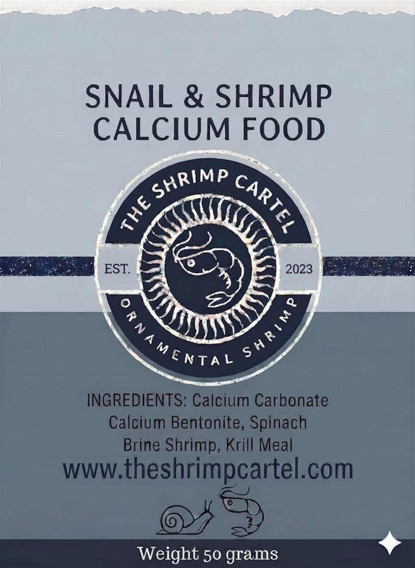 Snail and Shrimp Calcium Food. 50 grams