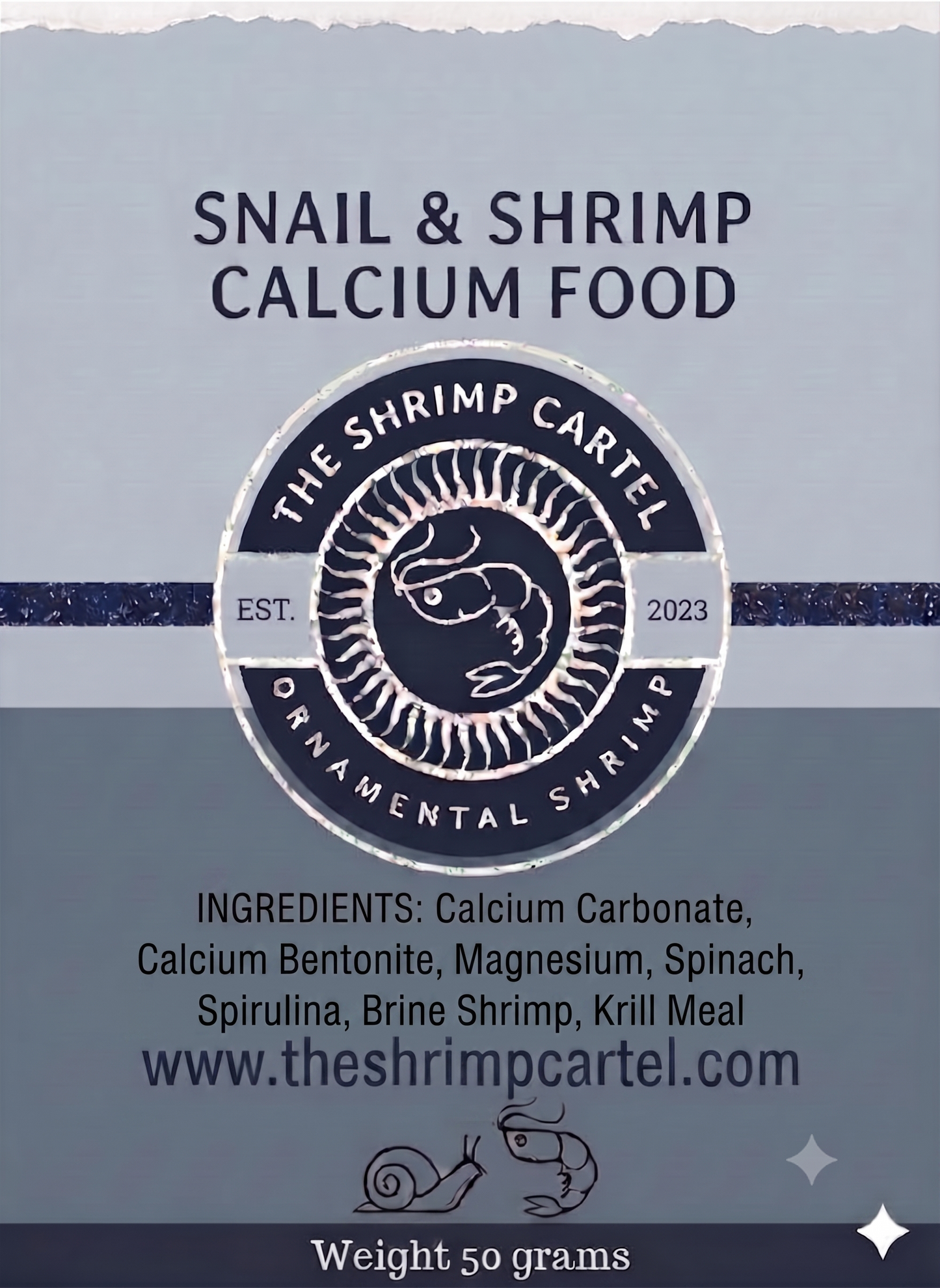 Snail and Shrimp Calcium Food. 50 grams