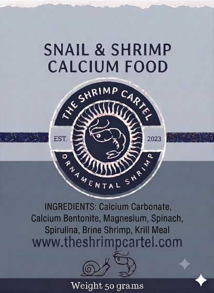 Snail and Shrimp Calcium Food. 50 grams